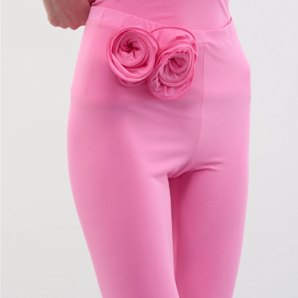 MAGDA BUTRYM - 3D ROSE CROPPED LEGGINGS
